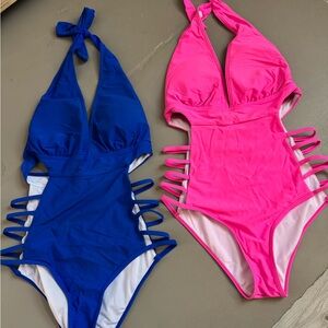 Halter top cut out swimsuits women’s medium